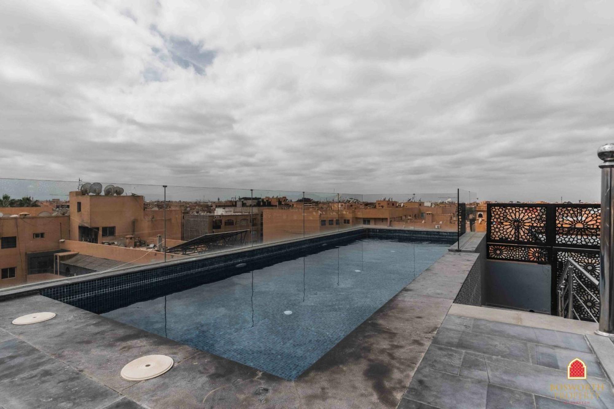 Rooftop Pool, Bright & Cozy Apartment In City Center Marakéš Exteriér fotografie